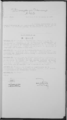 Ordenanza n° 8842 de 1997