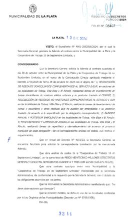 Decreto nº 3211 de 2024, ALAK, Julio Cesar