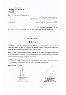 Ordenanza nº 12349 de 2022