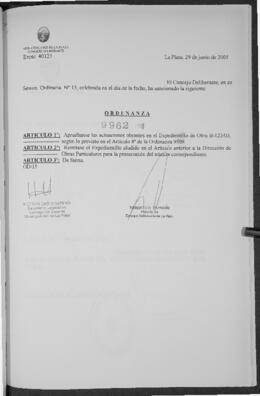 Ordenanza nº 9962 de 2005