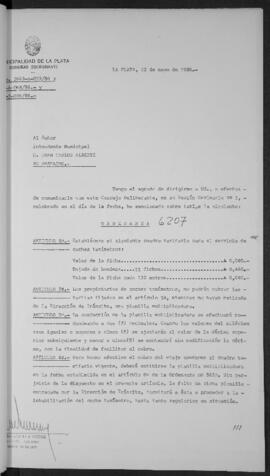 Ordenanza n° 6207 de 1986