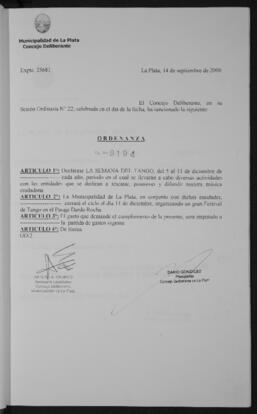 Ordenanza n° 9194 de 2000
