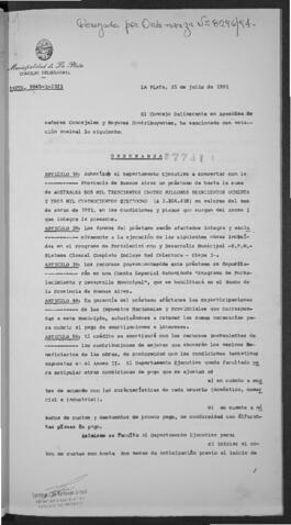 Ordenanza n° 7741 de 1991