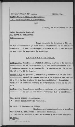 Ordenanza n° 3257 de 1964