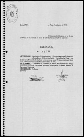 Ordenanza n° 8876 de 1998