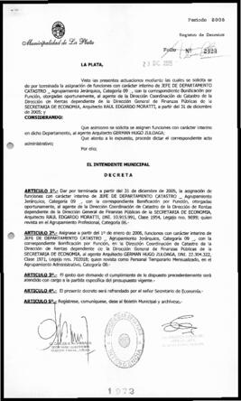 Decreto n° 1972 de 2005, Alak, Julio Cesar