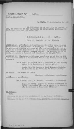 Ordenanza n° 3584 de 1967