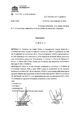 Ordenanza nº 12048 de 2020
