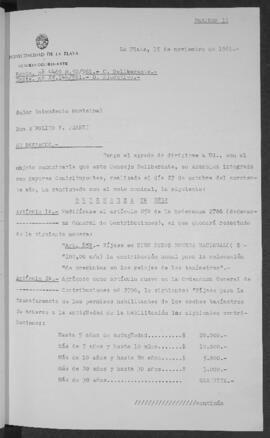 Ordenanza n° 2832 de 1961