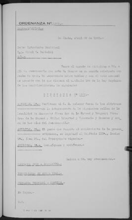 Ordenanza n° 1277 de 1949