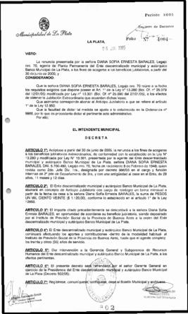 Decreto n° 802 de 2005, Alak, Julio Cesar