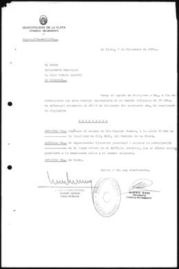 Ordenanza n° 5778 de 1984