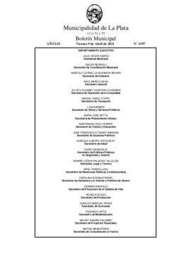 Boletín Municipal nº 1197 - viernes, 9 de abril de 2021