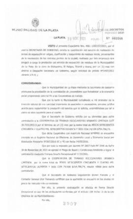 Decreto nº 2907 de 2021, GARRO, Julio cesar