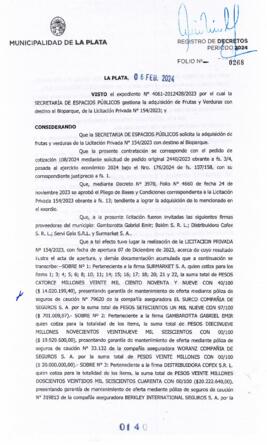 Decreto nº 140 de 2024, ALAK, Julio Cesar