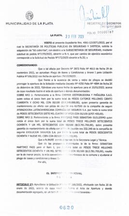 Decreto nº 620 de 2023, GARRO, Julio cesar