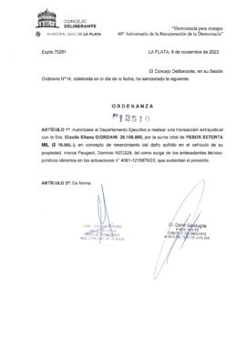 Ordenanza nº 12510 de 2023