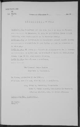 Ordenanza n° 1733 de 1949