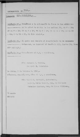 Ordenanza n° 1815 de 1949