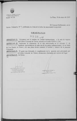 Ordenanza nº 9918 de 2005