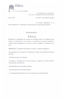 Ordenanza nº 12352 de 2022