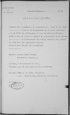 Ordenanza n° 1688 de 1949