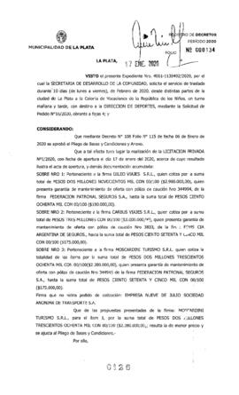 Decreto nº 126 de 2020, GARRO, Julio cesar