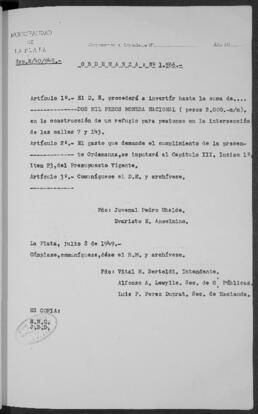 Ordenanza n° 1566 de 1949