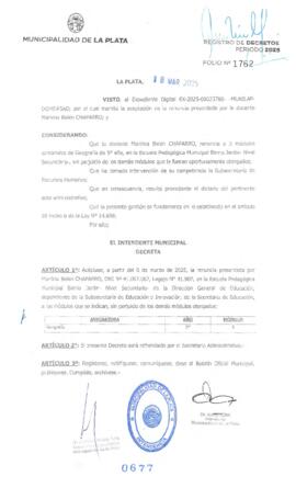 Decreto nº 677 de 2025, ALAK, Julio Cesar