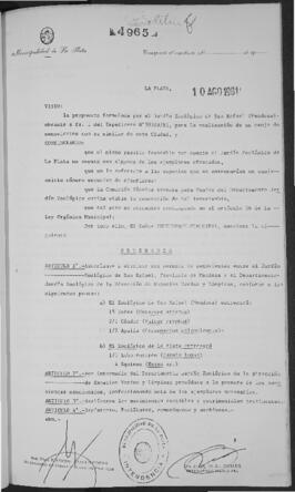 Ordenanza n° 04965 de 1981