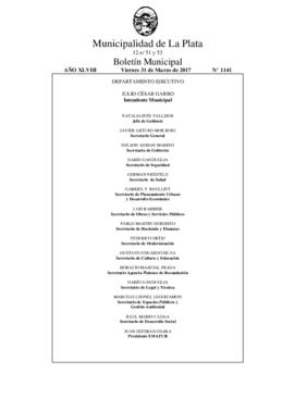 Boletín Municipal nº 1141 - viernes, 31 de marzo de 2017
