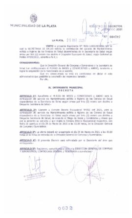 Decreto nº 632 de 2021, GARRO, Julio cesar