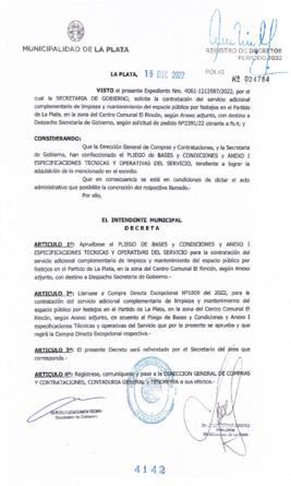 Decreto nº 4142 de 2022, GARRO, Julio cesar
