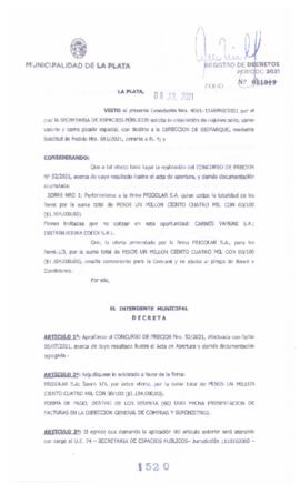 Decreto nº 1520 de 2021, GARRO, Julio cesar