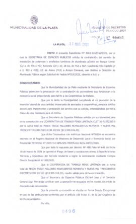 Decreto nº 496 de 2021, GARRO, Julio cesar