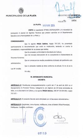 Decreto nº 783 de 2024, ALAK, Julio Cesar