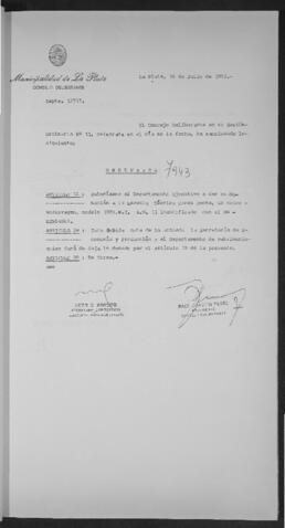 Ordenanza n° 7943 de 1992