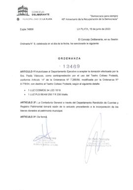 Ordenanza nº 12469 de 2023