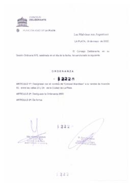 Ordenanza nº 12228 de 2022