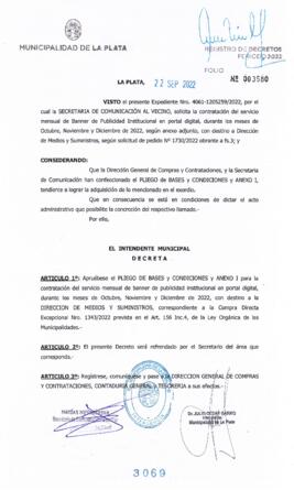 Decreto nº 3069 de 2022, GARRO, Julio cesar