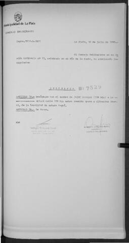 Ordenanza n° 7529 de 1990