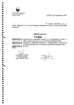 Ordenanza nº 9856 de 2004