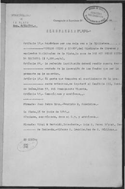 Ordenanza n° 1501 de 1949