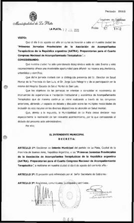 Decreto n° 843 de 2005, Alak, Julio Cesar