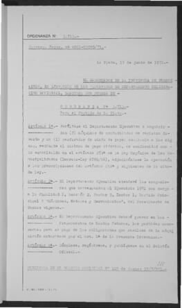 Ordenanza n° 3713 de 1971