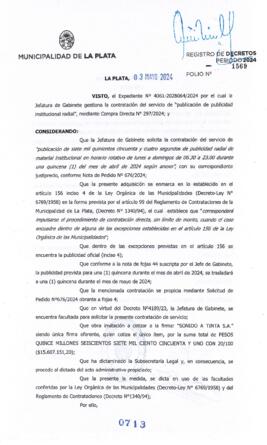 Decreto nº 713 de 2024, ALAK, Julio Cesar