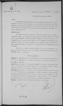 Ordenanza n° 4815 de 1981
