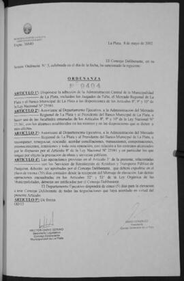 Ordenanza n° 9404 de 2002