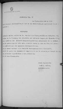 Ordenanza n° 57 de 1926