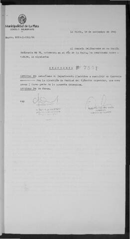 Ordenanza n° 7591 de 1990